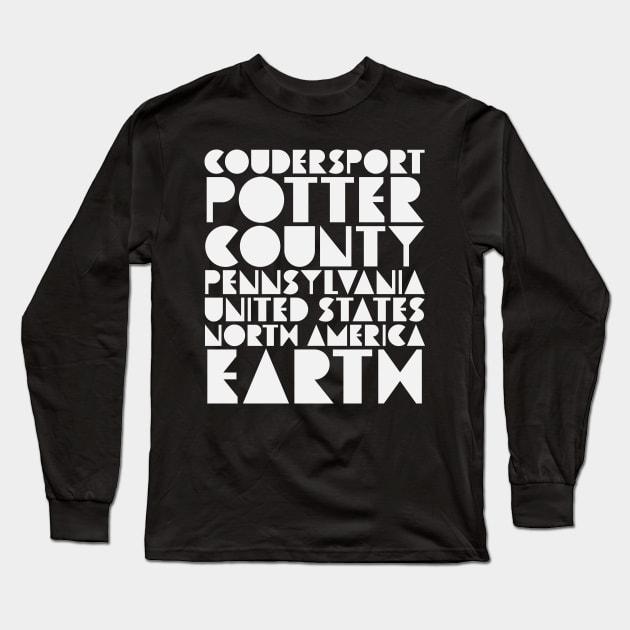 Coudersport PA Cherry Springs Potter County Pennsylvania Long Sleeve T-Shirt by PodDesignShop